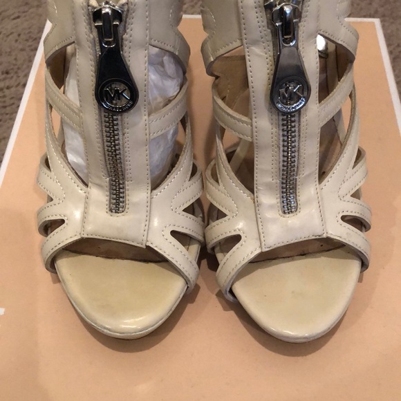 Worn Michael kors shimmer zip front heels - Picture 6 of 7